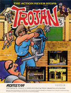 trojan arcade flyer